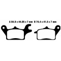 EBC Brakes Double-H Sintered Superbike Brake Pads Front - FA691HH EBC Brakes Double-H Sintered Superbike Brake Pads Front - FA691HH